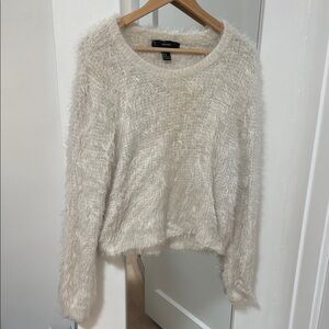 Cozy Cream Fuzzy Sweater